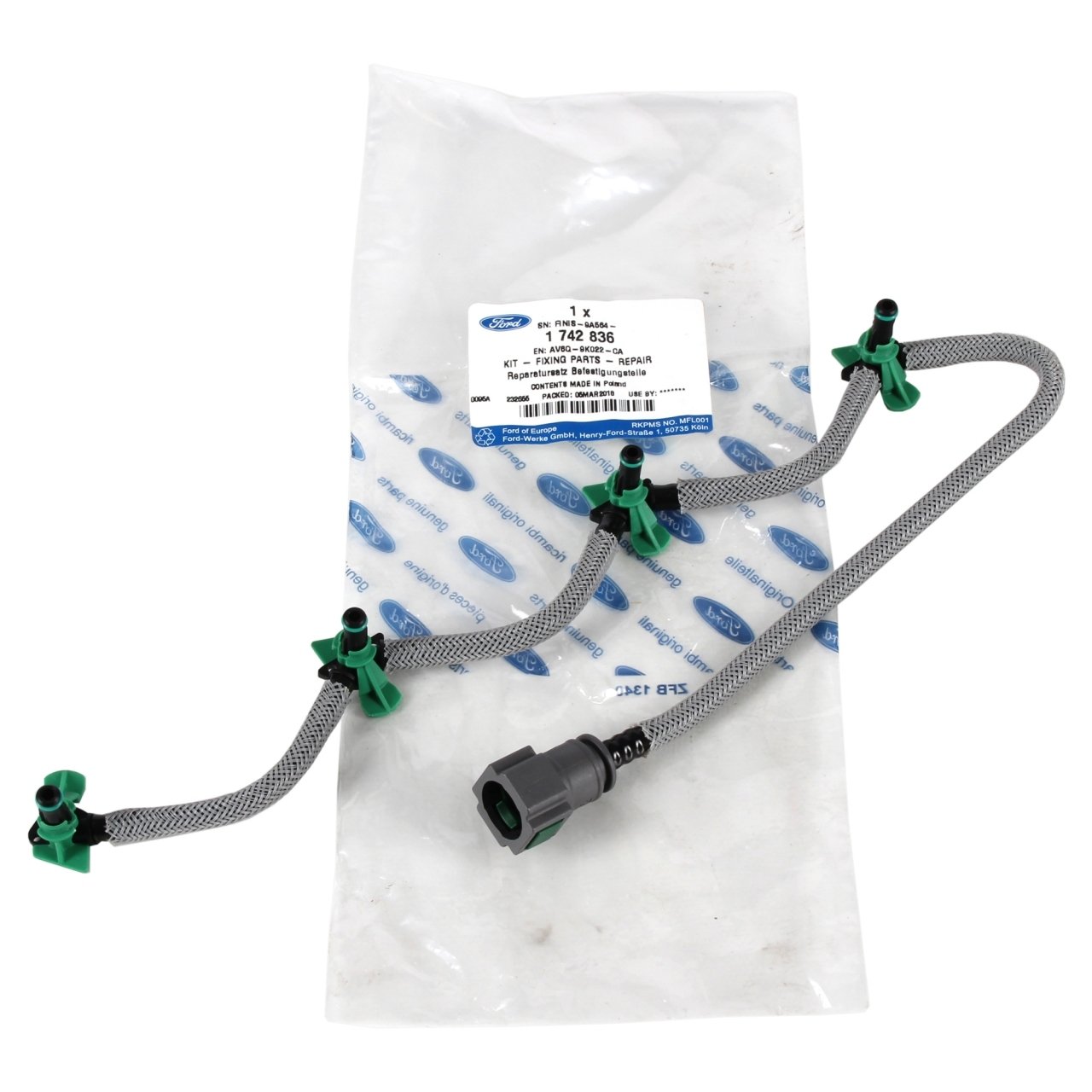 Ford Courier 2012-2019 1.5-1.6 TDCI Enjektör Geri Dönüş Hortumu (BOSCH TİP) Ford Orjinal