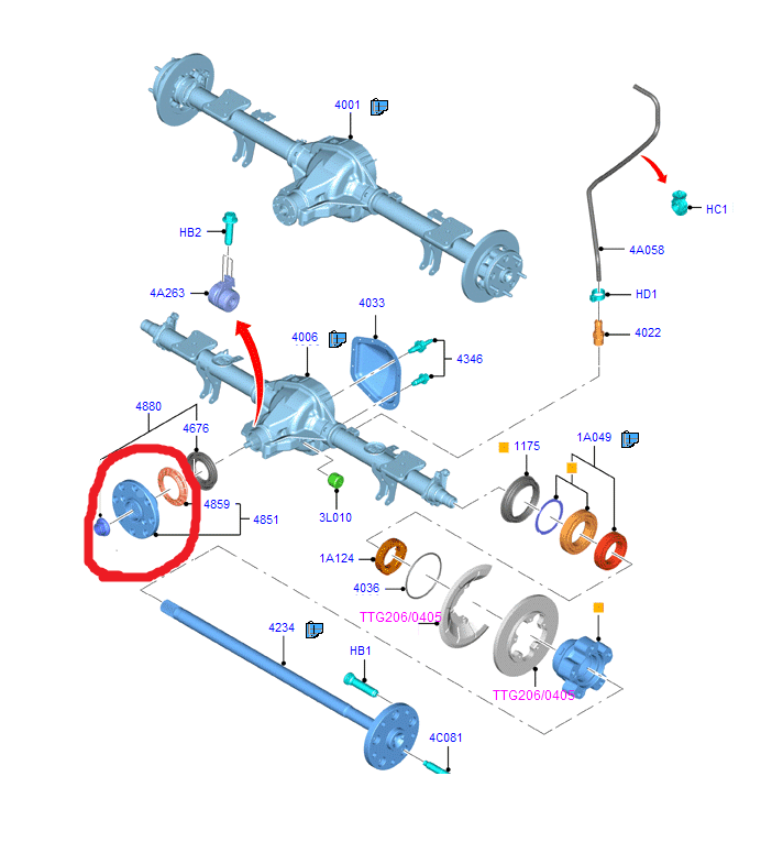 Ford V363 Transit 2014-2018 Şaft Flanşı Ford Orjinal