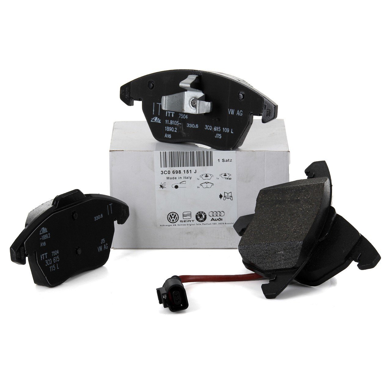Seat Toledo 2005-2019 Model Arası Büyük Tip Ön Fren Balatası Vag/Orijinal Marka